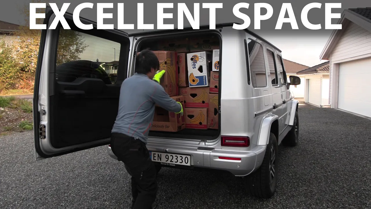 Mercedes G580 electric Geländewagen banana box test