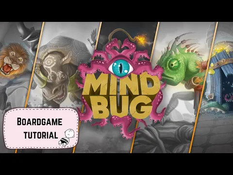 桌遊教學#9 - Mindbug (Boardgame tutorial) | 附中文字幕 | 簡單二人對戰卡Game