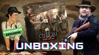 Unboxing KS Exclusive Unknowable Box for Cthulhu: Death May Die - Fear of the Unknown by CMON