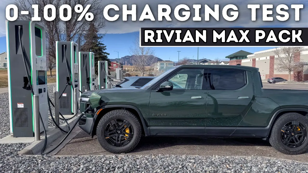 2025 Rivian R1T Max Pack 0-100% Charging - Electrify America vs. Tesla