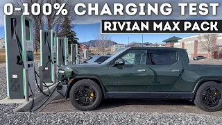 2025 Rivian R1T Max Pack 0-100% Charging - Electrify America vs. Tesla