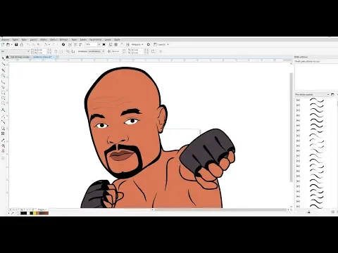 COMO FAZER CARICATURA CARTOON SIMPLES COREL DRAW TUTORIAL 1