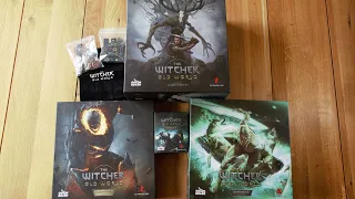 Witcher Old World - speed unboxing (with mini showcase, Kickstarter expansion, Legendary Hunt)