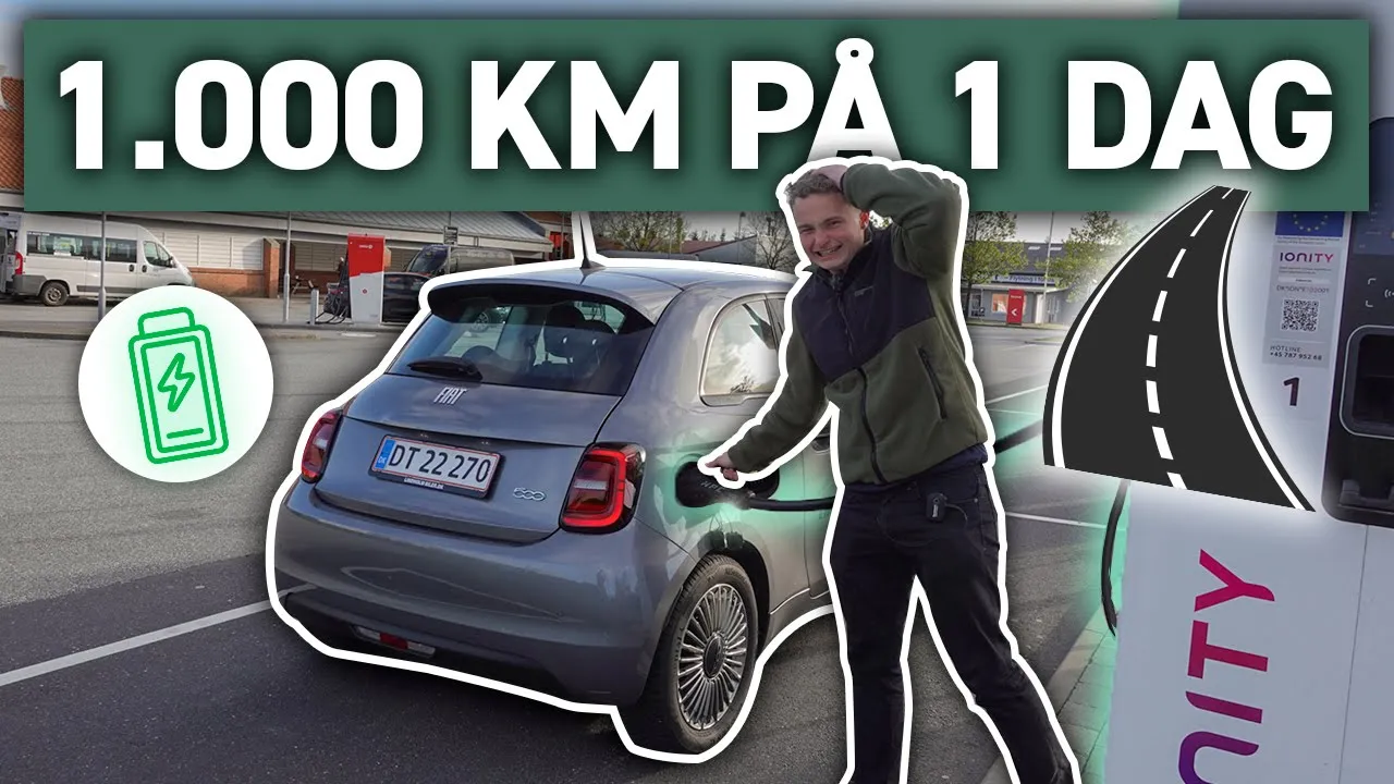 KØRER 1.000 KM. I FIAT 500e PÅ 1 DAG!