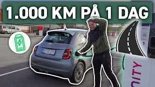 KØRER 1.000 KM. I FIAT 500e PÅ 1 DAG!