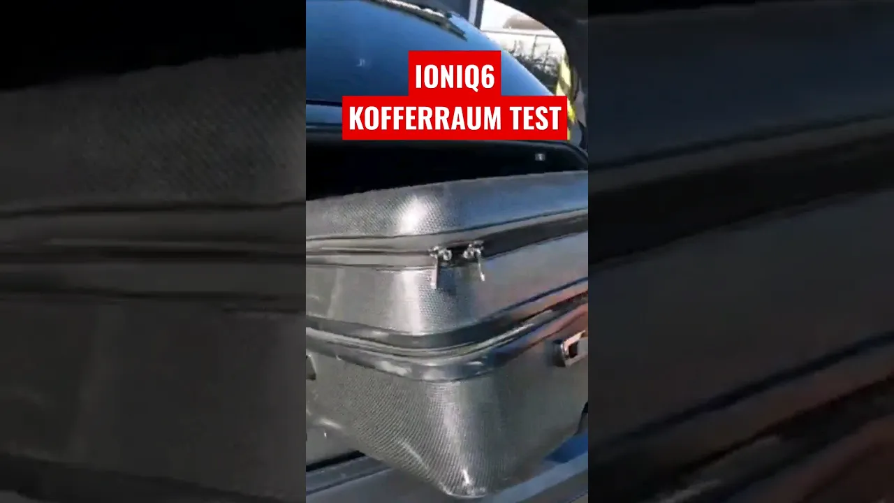HYUNDAI IONIQ6 KOFFERRAUM! Passt unser Kofferset da REIN? #elektroauto #shortvideo #ioniq6 #reisen