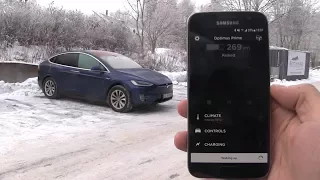 Model X lost 6 km/4 mi per day with power saving
