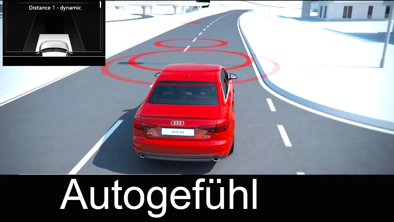2016 new Audi A4 generation technology Predictive Effiecieny Assistant, Park & Traffic Assist