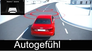 2016 new Audi A4 generation technology Predictive Effiecieny Assistant, Park & Traffic Assist