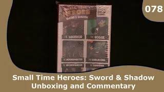 Small Time Heroes: Sword & Shadow - Unboxing and Commentary | 078 | CulBlu Unboxing