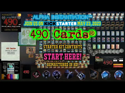 "STARTER KIT CONTENTS": START HERE for 490 Cards® Alpha Instantiation™