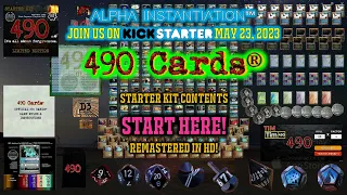 "STARTER KIT CONTENTS": START HERE for 490 Cards® Alpha Instantiation™