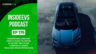 InsideEVs Podcast #175: Lamborghini Lanzador EV Concept, EBikes, EV Battery Recycling & Tesla News