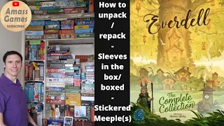 Everdell: The Complete Collection how to remove top layer sleeves stickers AmassGames #cute game