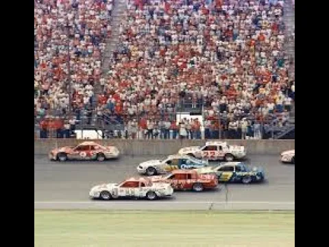 1985 NASCAR SEASON RACE 1 AT DAYTONA USING RED WHITE AND BLUE RACING