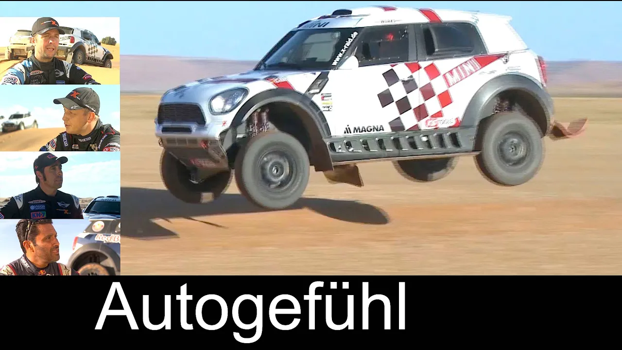 2016 Rallye Dakar desert training with Mini All4 Racing & driver interviews - Autogefühl