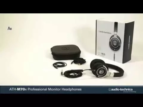 Product video thumbnail for Audio-Technica ATH-M70X Pro Monitor Headphones