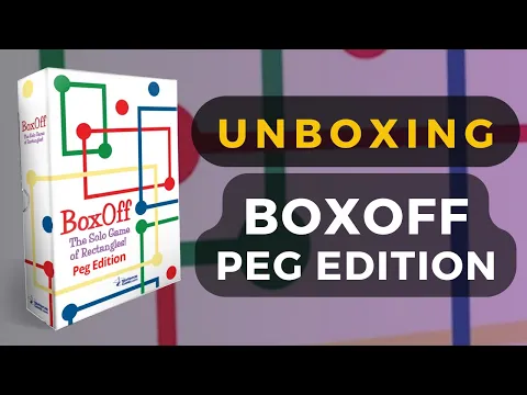 BoxOff Peg Edition Solo Board Game Unboxing | DaniCha