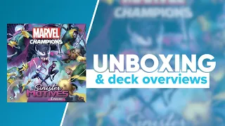 Marvel Champions Sinister Motives Unboxing and Deck Overview