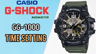 Casio G-Shock Mudmaster Time Setting GG-1000 G Shock Time Adjust, G Shock Time Adjusting