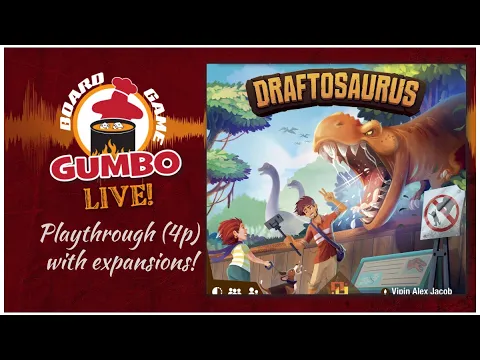 DRAFTOSAURUS - playthrough with expansions (4p)