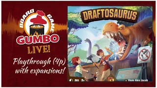 DRAFTOSAURUS - playthrough with expansions (4p)