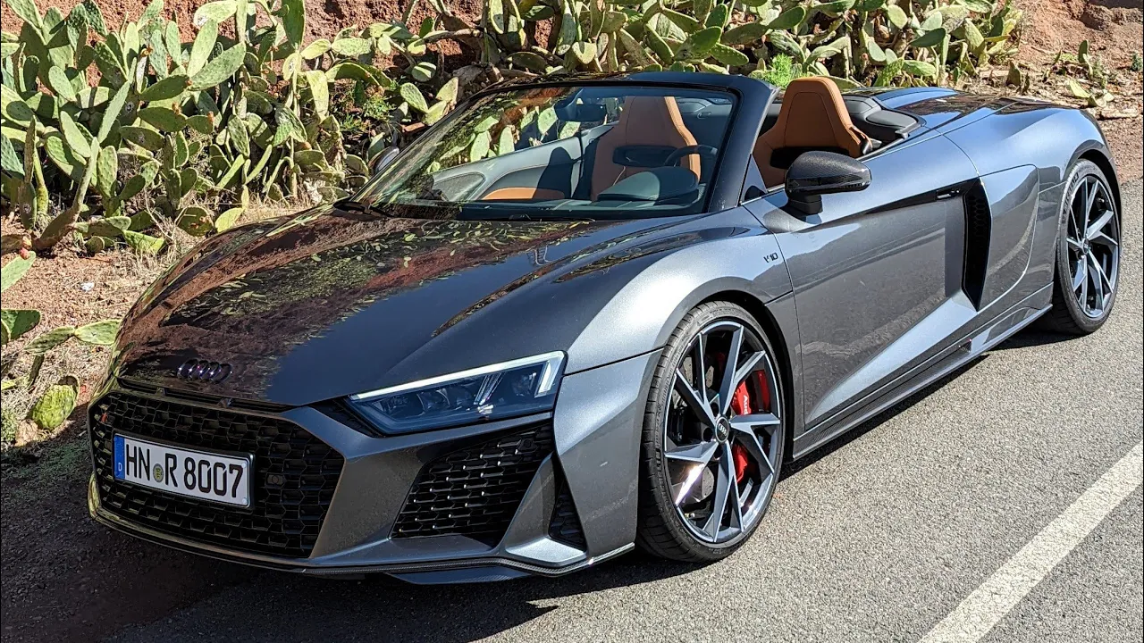 New Audi R8 RWD Performance + Closed Private Road = Happy New Year! 4k