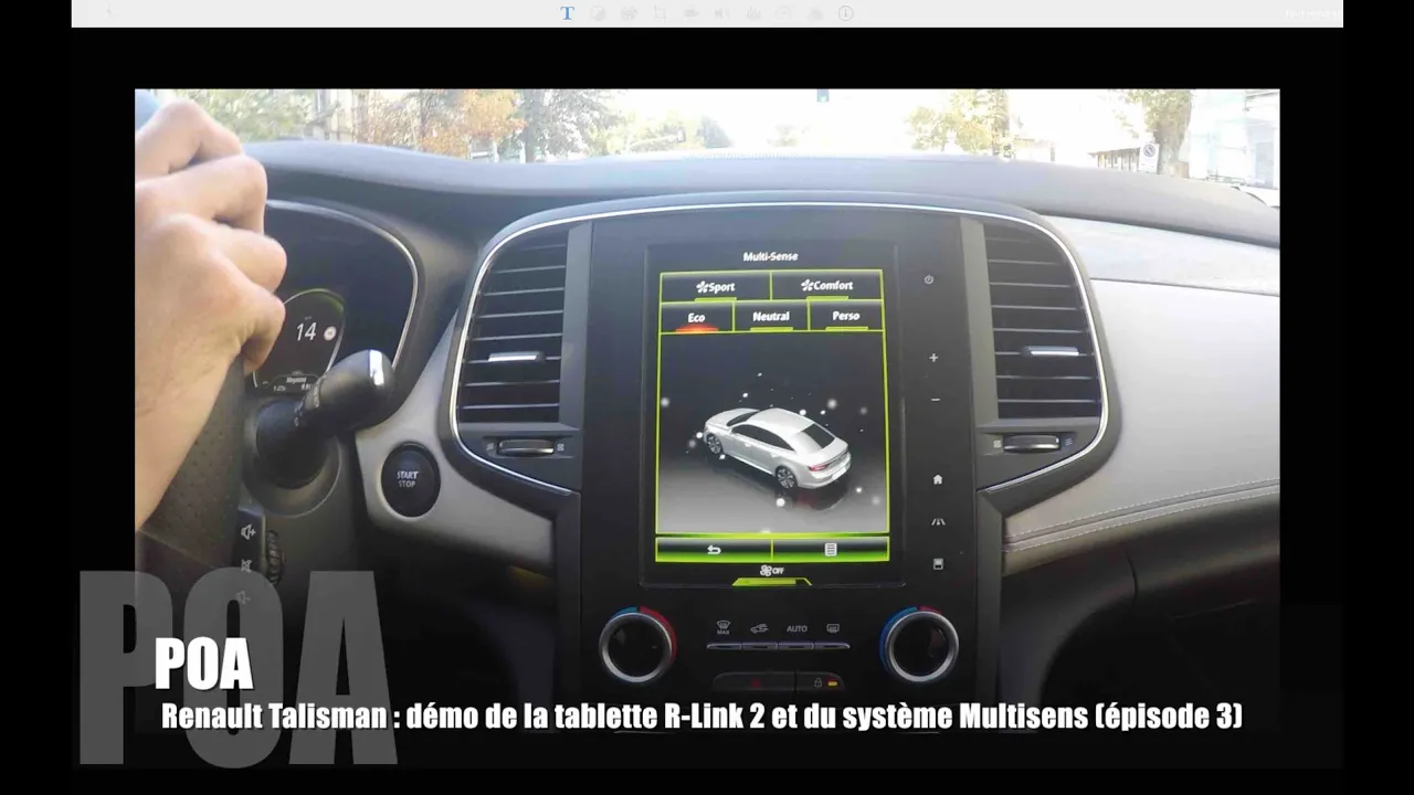 Renault Talisman 2015 : démo du R-Link 2 et du Multi Sense - Essai 3/3