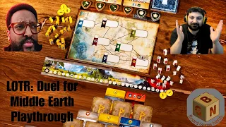 Lord of The Rings: Duel for Middle Earth | 2p Playthrough (WITH ALIES EXPANSION!)