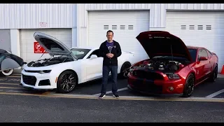 Which MUSCLE CAR should YOU choose? 2018 Camaro ZL1 & 2013 Shelby GT500