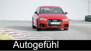 2017 Audi RS3 Sedan Race Track driving + interior/exterior - Autogefühl