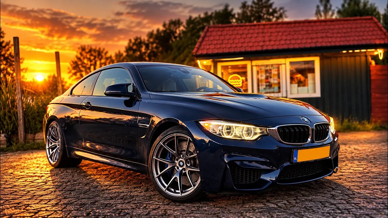 GOT a BURGER with our BMW M4 F82 and DROVE the AUTOBAHN at NIGHT