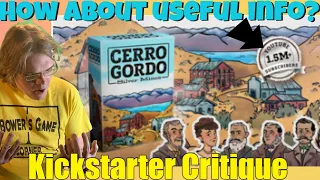 ? Cerro Gordo Silver Mines | By Ghost Town Living Games- Player count? -Kickstarter Critique Review