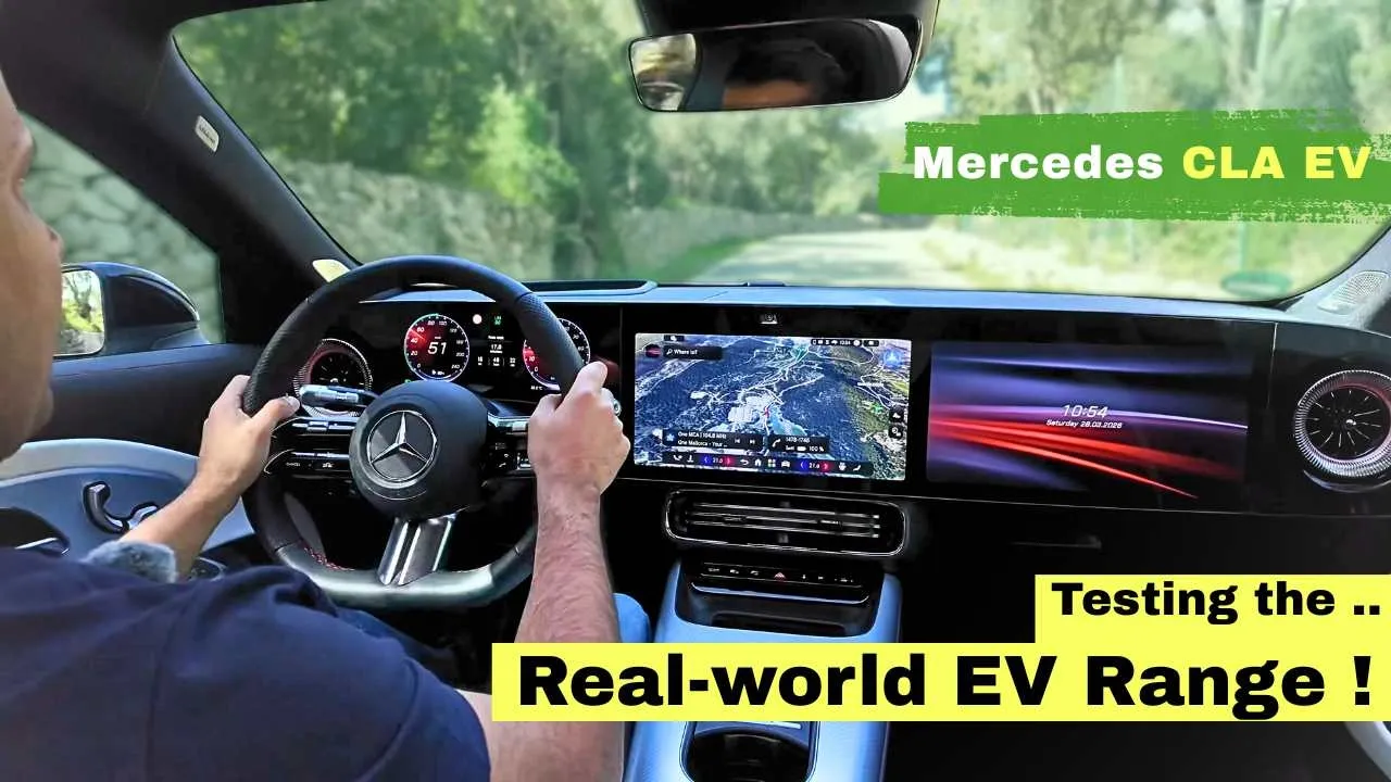 Driving and Real-world range of the Electric MERCEDES CLA Shooting Brake