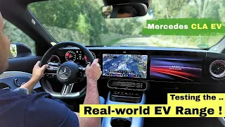 Driving and Real-world range of the Electric MERCEDES CLA Shooting Brake
