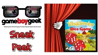 Kingdomino the Dice Game (Prelude) Sneak Peek & Mini Review with the Game Boy Geek