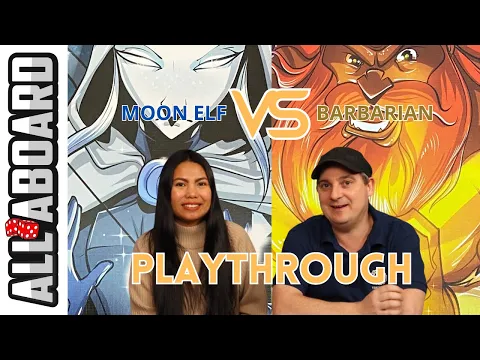 DICE THRONE | Board Game | 2 Player Playthrough | Moon Elf vs Barbarian