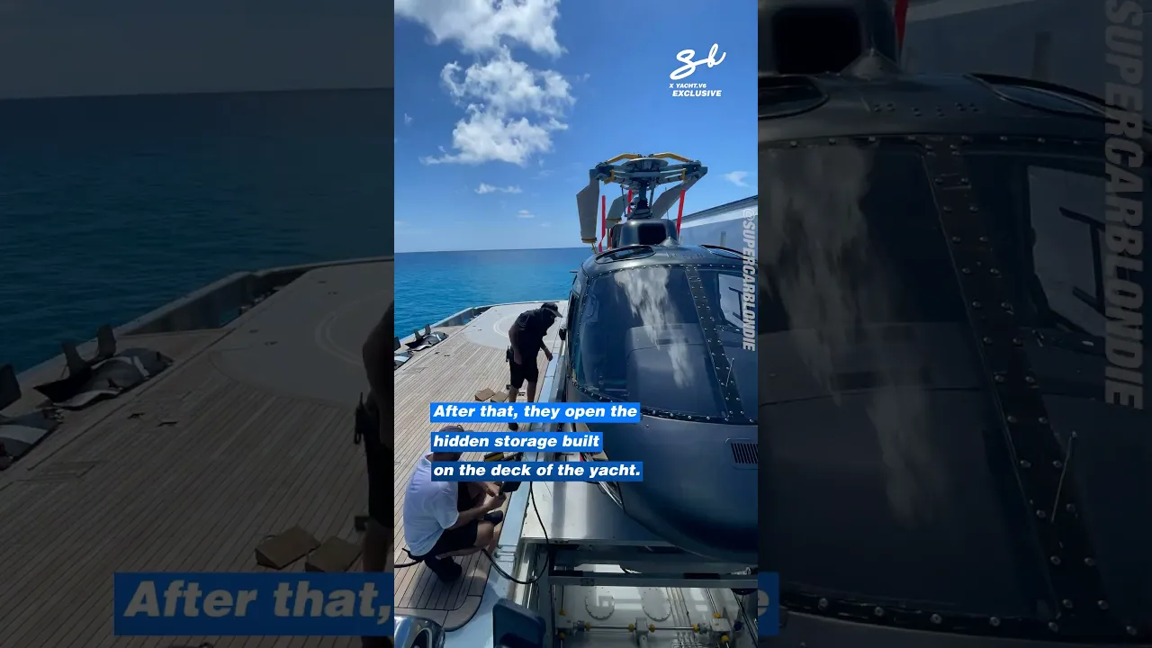 If you already own a superyacht, you might as well keep a chopper in there 💁‍♀️
