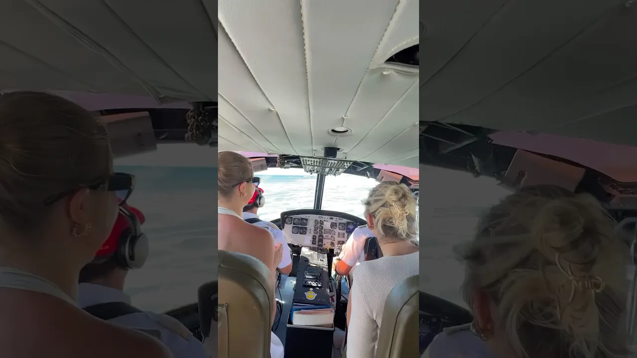 How is everyone so relaxed?! 🫣 #flying #plane #ocean