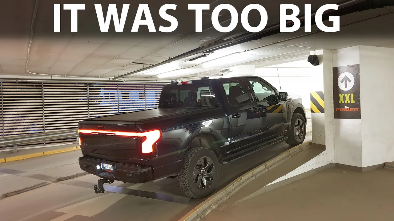 Taking Ford F-150 Lightning to shopping mall with the family