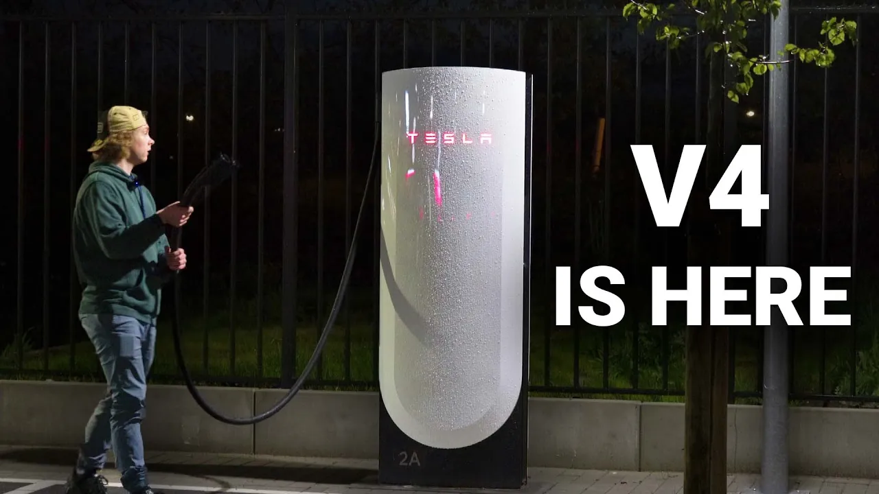 The First V4 Supercharger In The World - Harderwijk