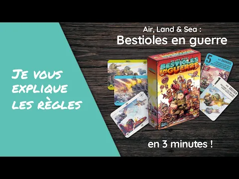 Je vous explique les règles du jeu AIR, LAND & SEA : BESTIOLES EN GUERRE en moins de 3 minutes!