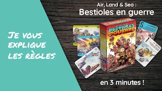 Je vous explique les règles du jeu AIR, LAND & SEA : BESTIOLES EN GUERRE en moins de 3 minutes!
