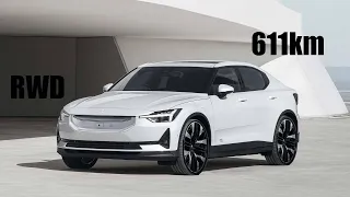 Polestar 2 Facelift will get 611KM OF RANGE AND RWD