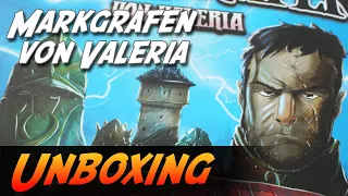 Markgrafen von Valeria - Brettspiel-Unboxing (Schwerkraft-Verlag)