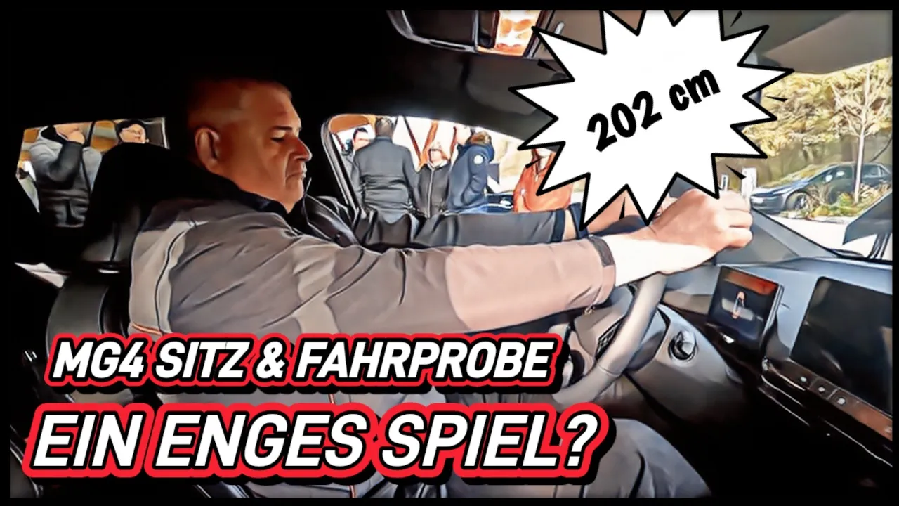 Platzangebot im E Auto MG4 für 2 Meter Personen. Der Praxistest! #elektroauto #mg4 #emobility
