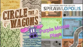 Purple Moose Plays... Circle the Wagons (with Lone Cowboy expansion) AND Sprawlopolis