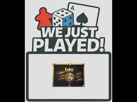 We Just Played! - Codex: Card-Time Strategy (Quick Review)