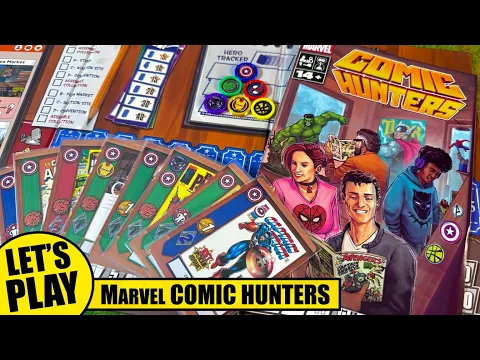 COMIC HUNTERS Board Game | Solo Playthrough