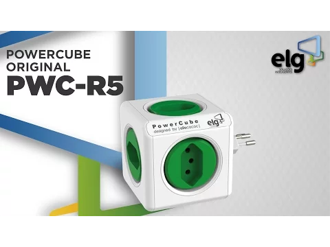Multiplicador PowerCube Branco e Verde ELG